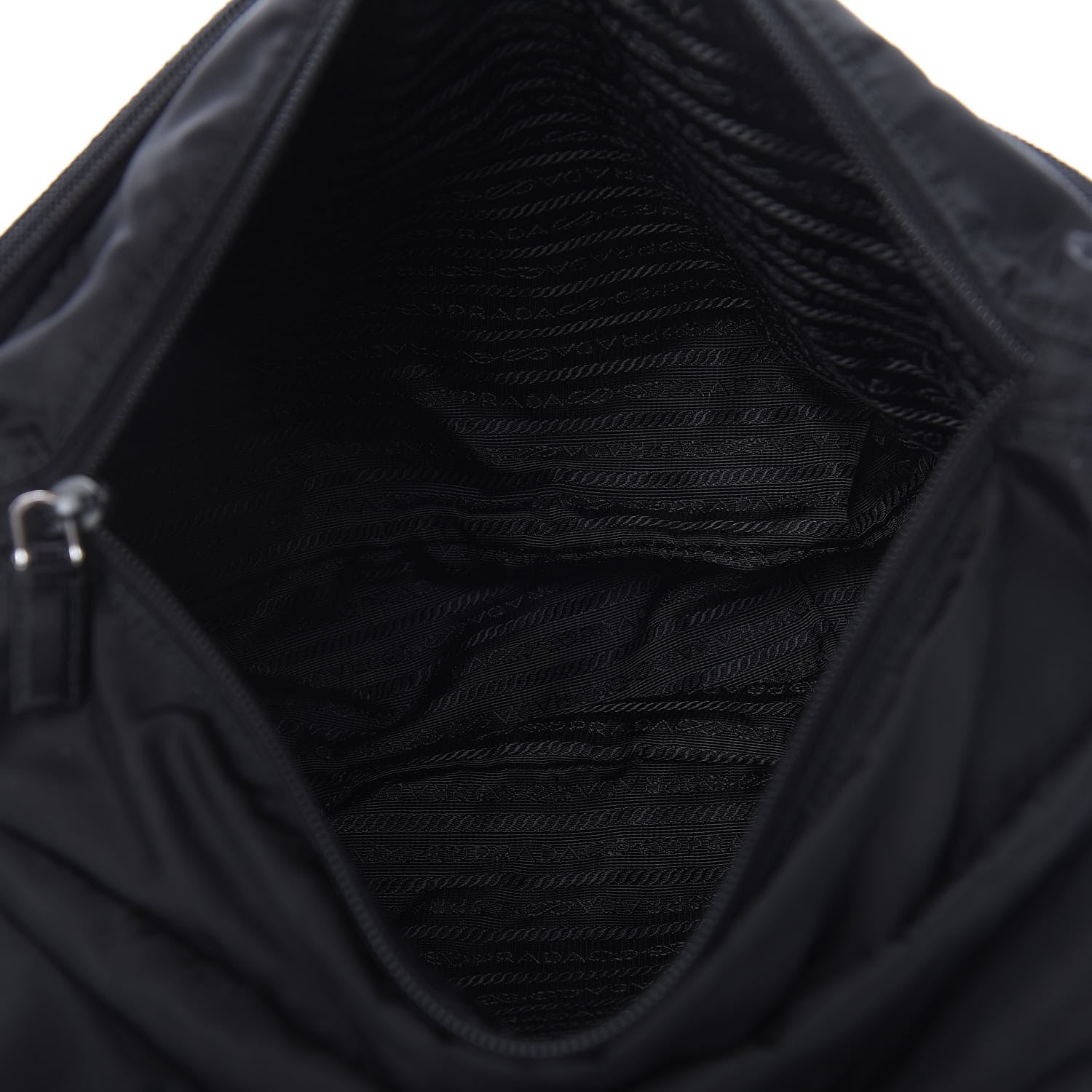 Prada Nylon Vela Messenger Bag Black 5 of 9