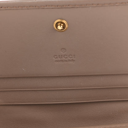 Gucci Calfskin Matelasse GG Marmont Card Case Wallet Porcelain Rose 6 of 8