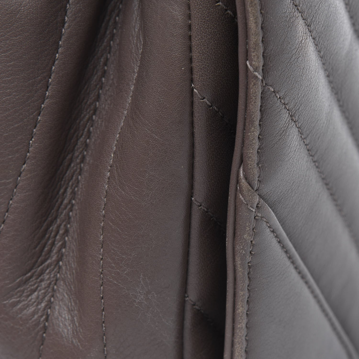 Chanel Calfskin Chevron Quilted Small Statement Flap Khaki 18 of 20