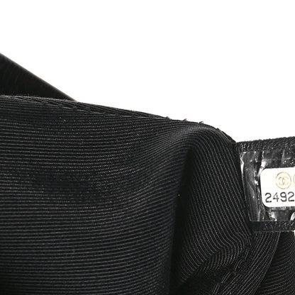 Chanel Iridescent Crumpled Calfskin Coco Pleats Drawstring Bag Black 7 of 10