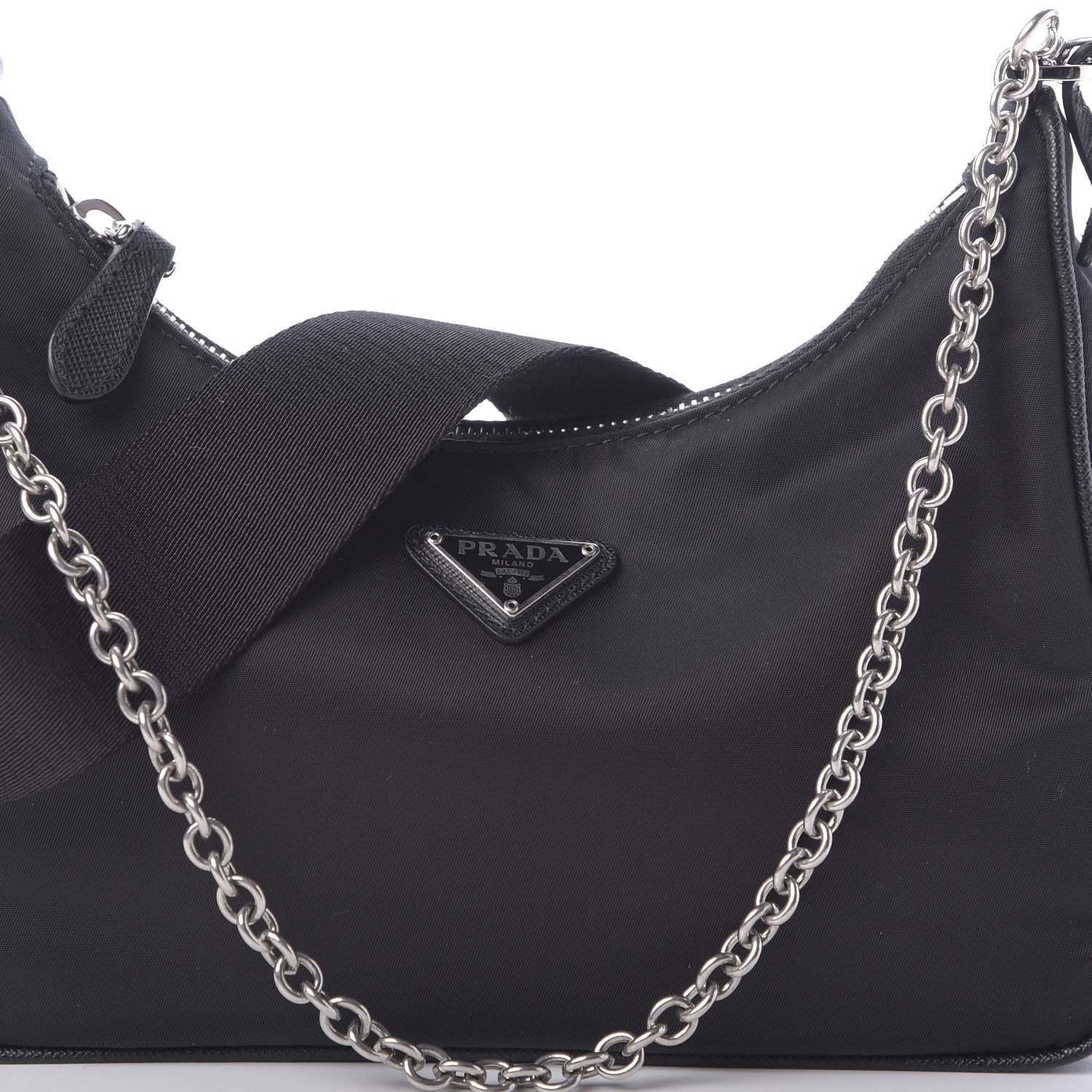 Prada Nylon Re-Edition 2005 Shoulder Bag Black 10 of 10