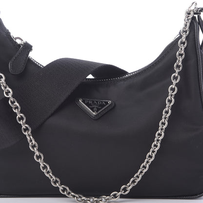 Prada Nylon Re-Edition 2005 Shoulder Bag Black 10 of 10