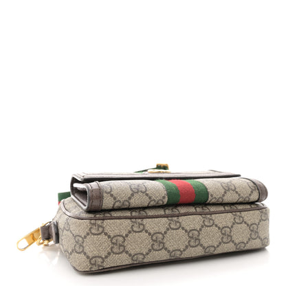Gucci GG Supreme Monogram Web Mini Ophidia Bag Beige Ebony 4 of 18
