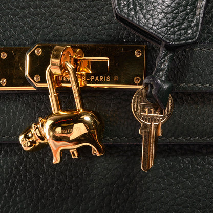 Hermes Togo Kelly Retourne 35 Vert Fonce 12 of 29
