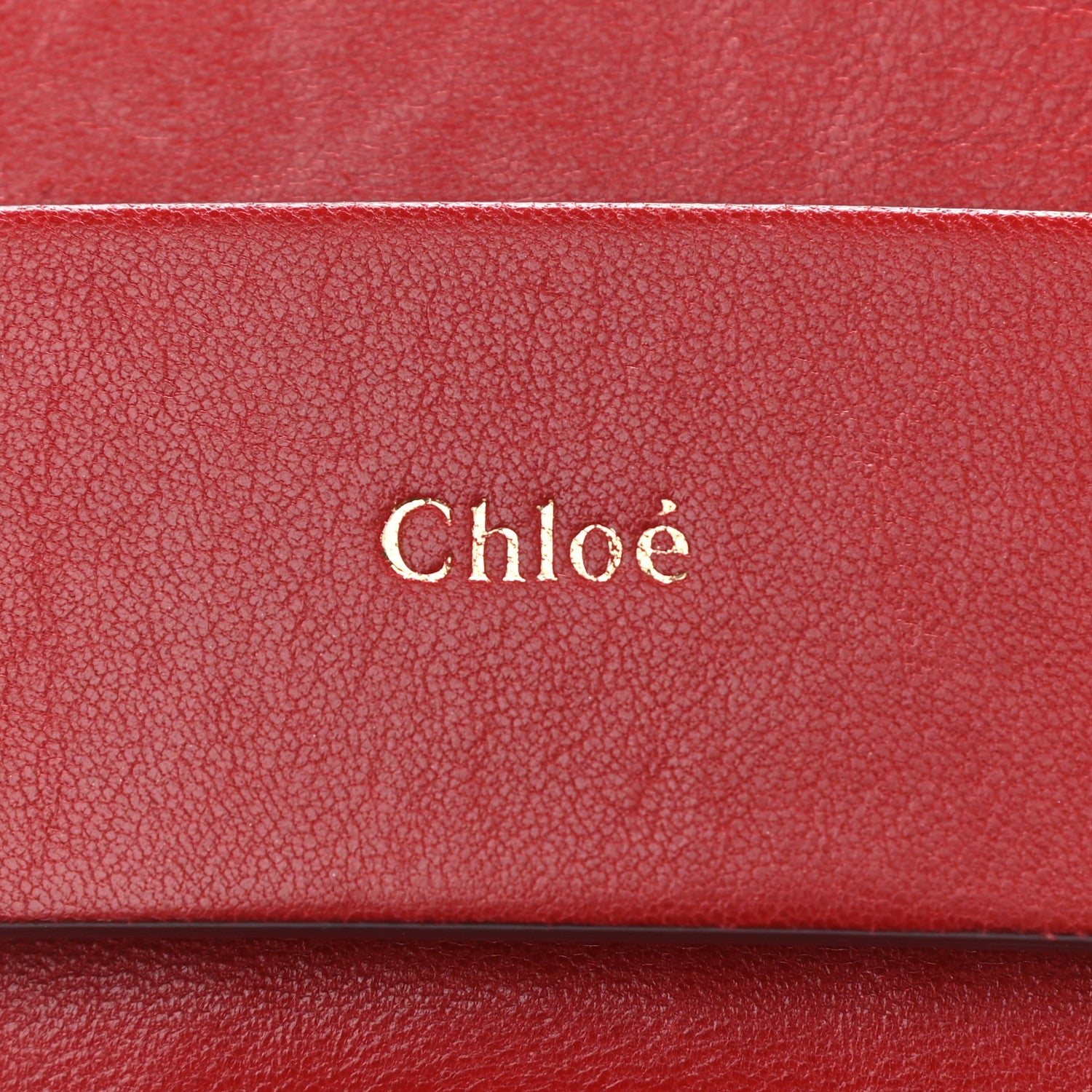 Chloe Lambskin Medium Elle Chain Clutch Red 7 of 15