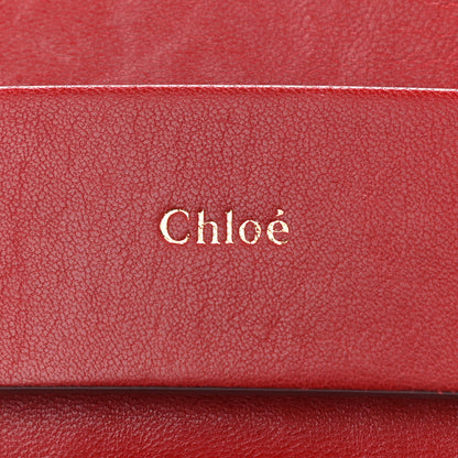 Chloe Lambskin Medium Elle Chain Clutch Red 7 of 15