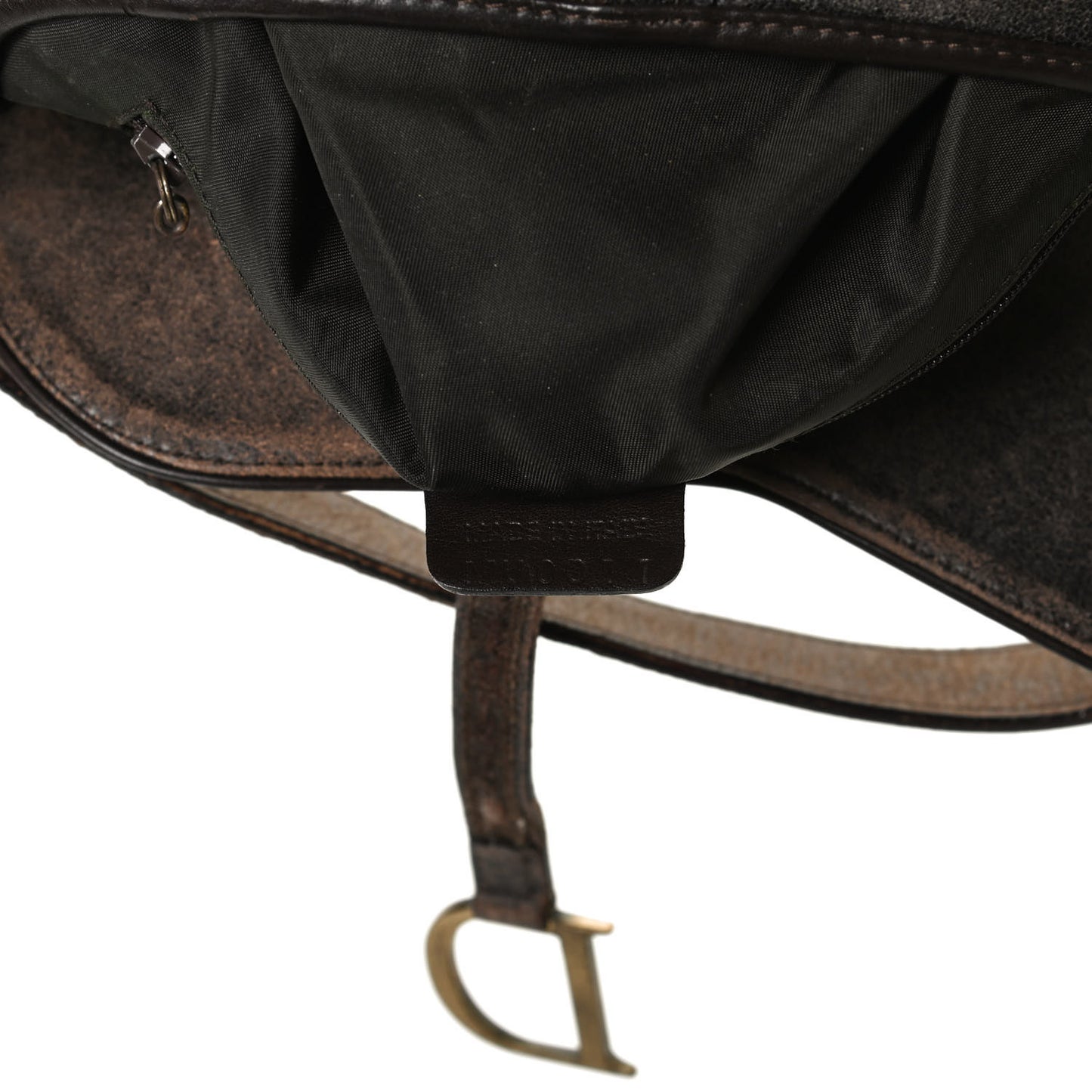Calfskin Double Saddle Bag Brown