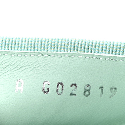 Chanel Lambskin CC Cap Toe Ballerina Flats 37 Light Green White 9 of 10