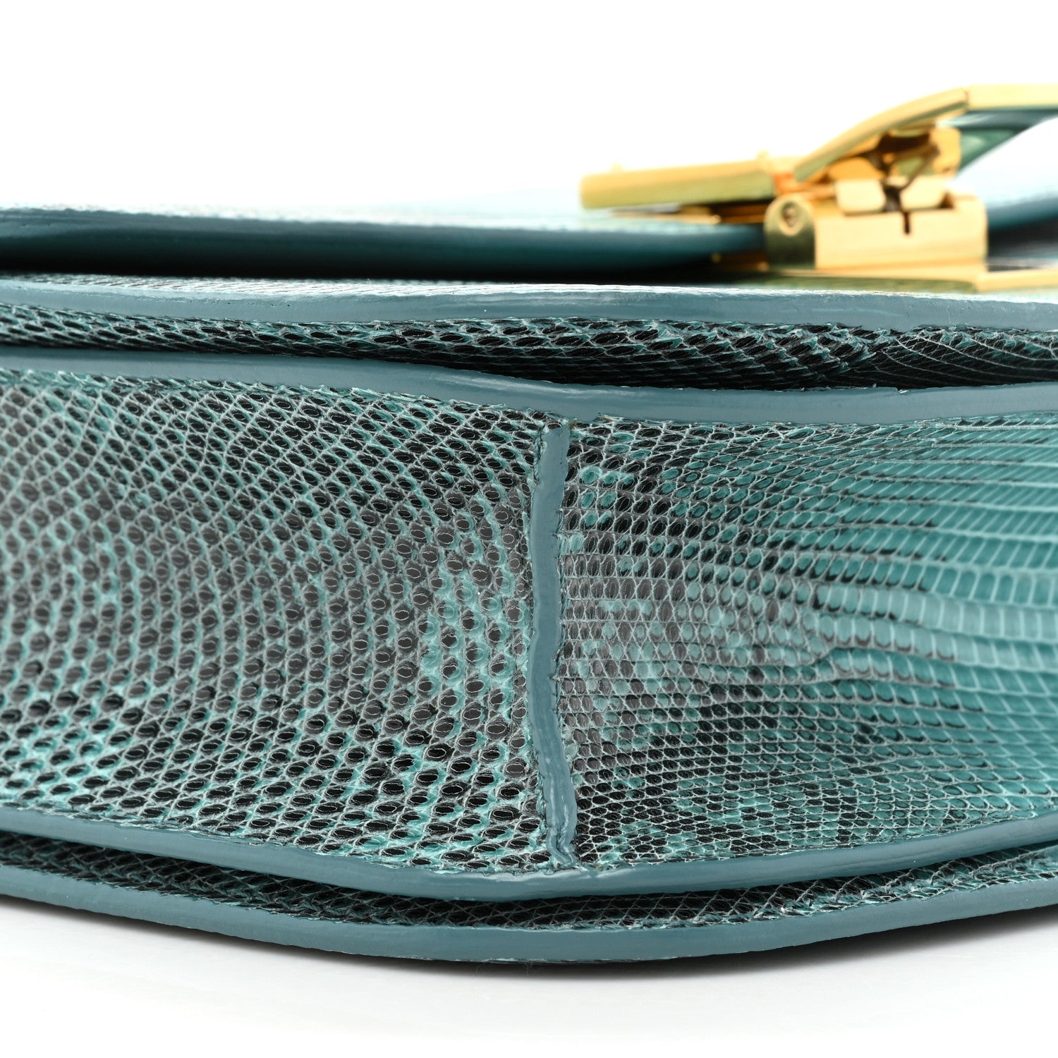 Celine Lizard Medium Classic Box Flap Bag Antarctic 9 of 13