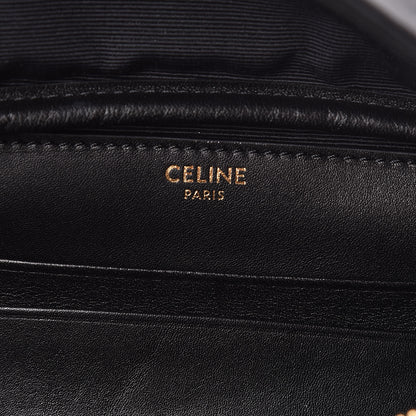 Celine Calfskin Quilted C Charm Belt Bag Black 6 of 10