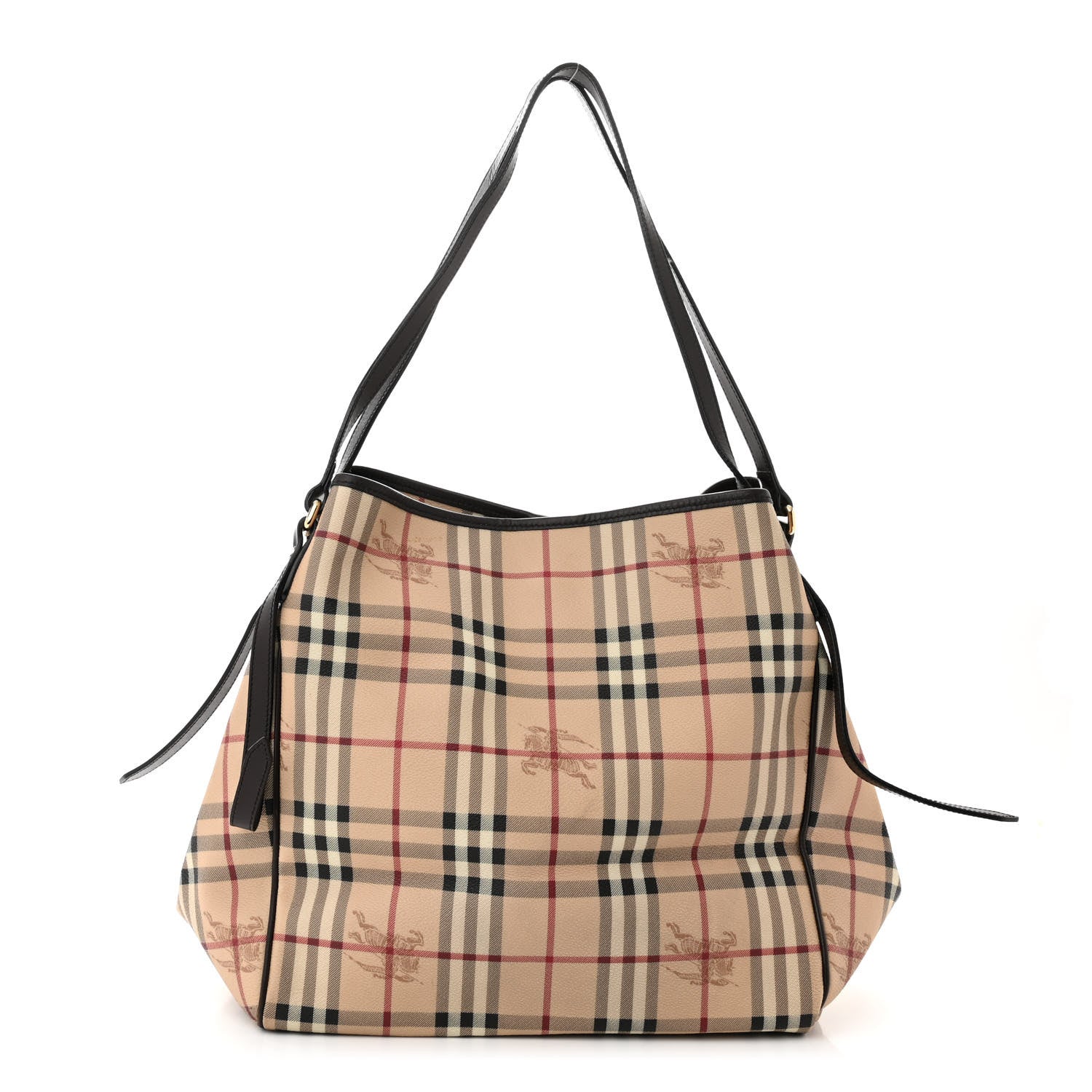 Burberry Haymarket Check Large Canterbury Tote Chocolate 1 of 17