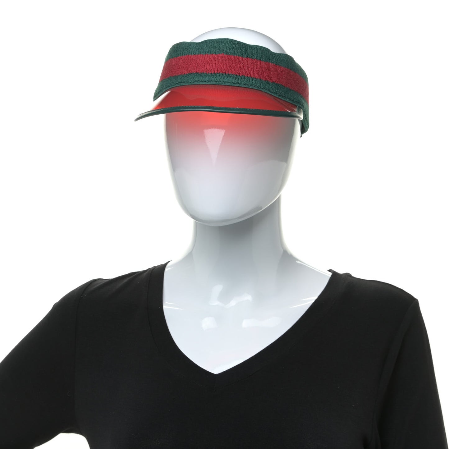 Vinyl Web Visor L Green Red