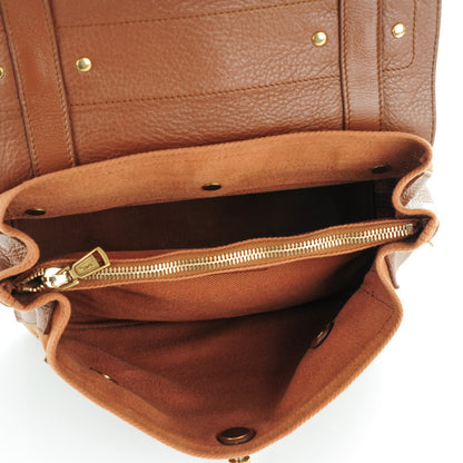 Saint Laurent Calfskin Canvas Small Muse Two Cognac 5 of 7
