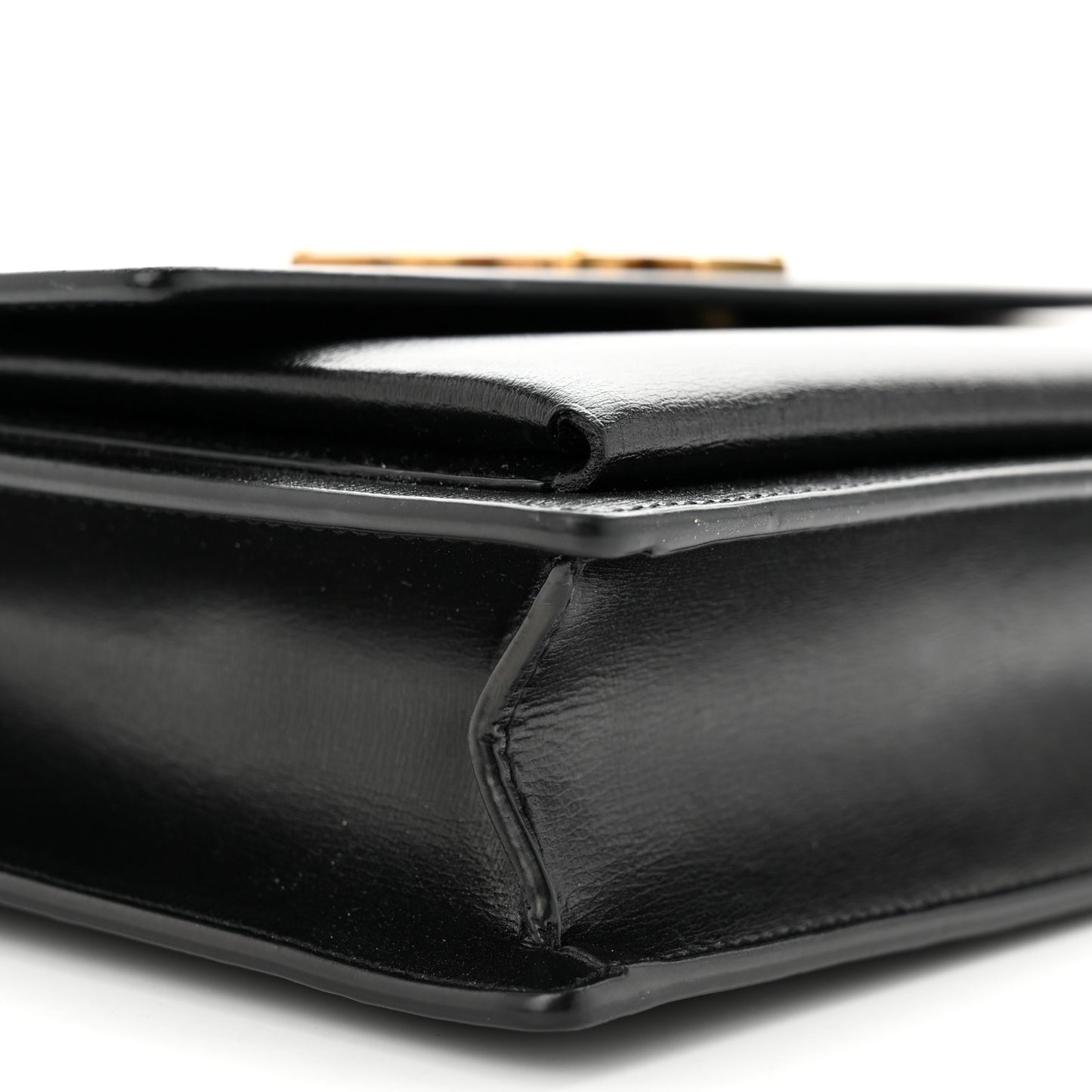 Smooth Calfskin Medium Monogram Sunset Satchel Black