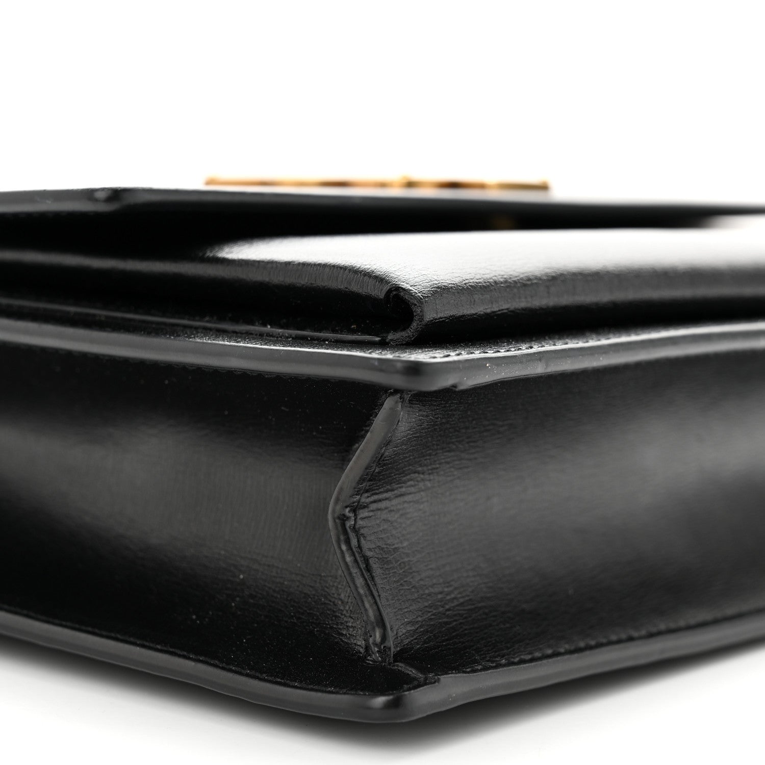 Saint Laurent Smooth Calfskin Medium Monogram Sunset Satchel Black 9 of 10