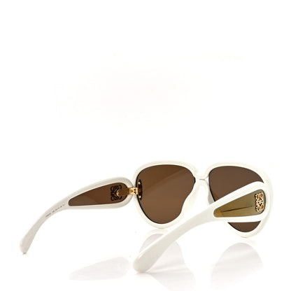 Loewe Acetate Pilot Mask sunglasses LW40132I White 4 of 7