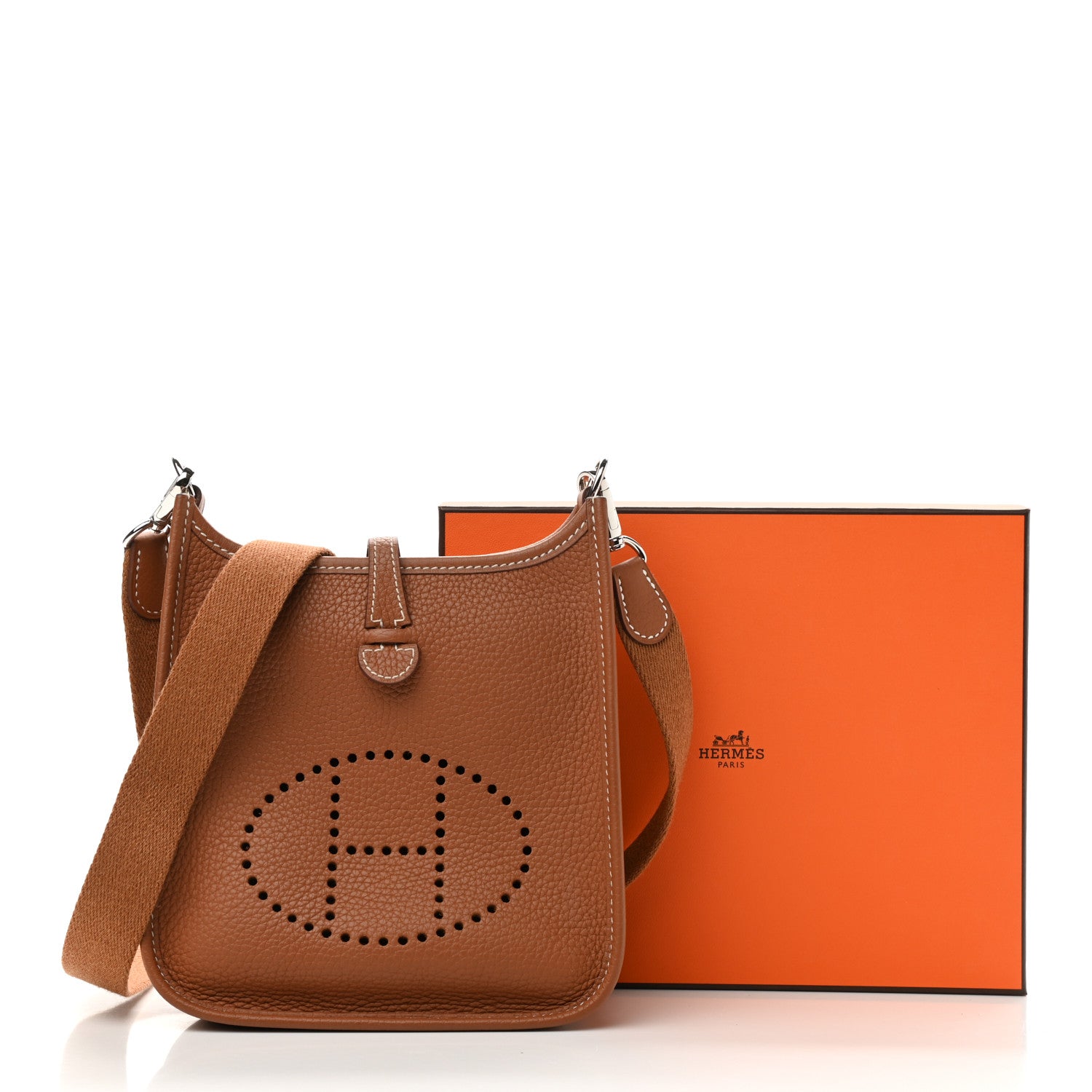 Hermes Taurillon Clemence Evelyne TPM Gold 12 of 12