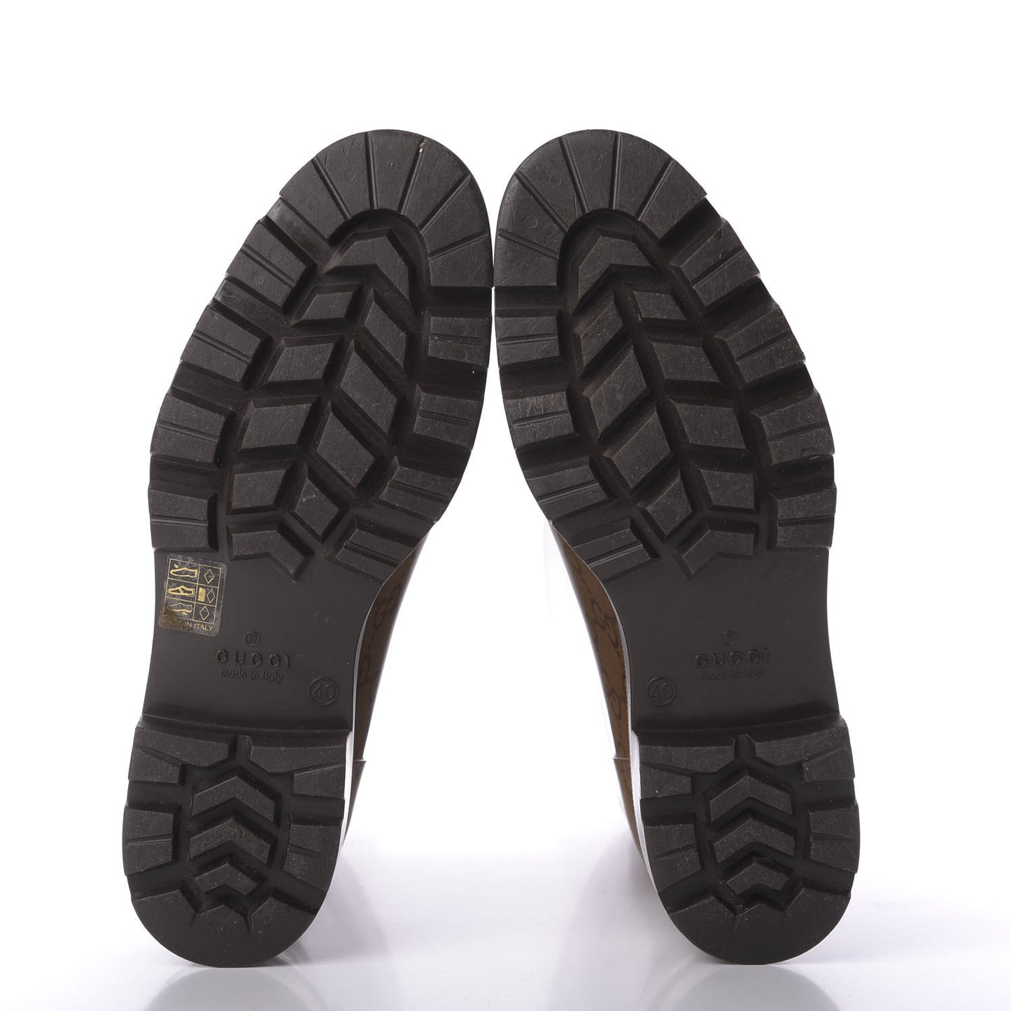 Rubber Monogram Edinburg Rain Boots 40 Transparent Cocoa