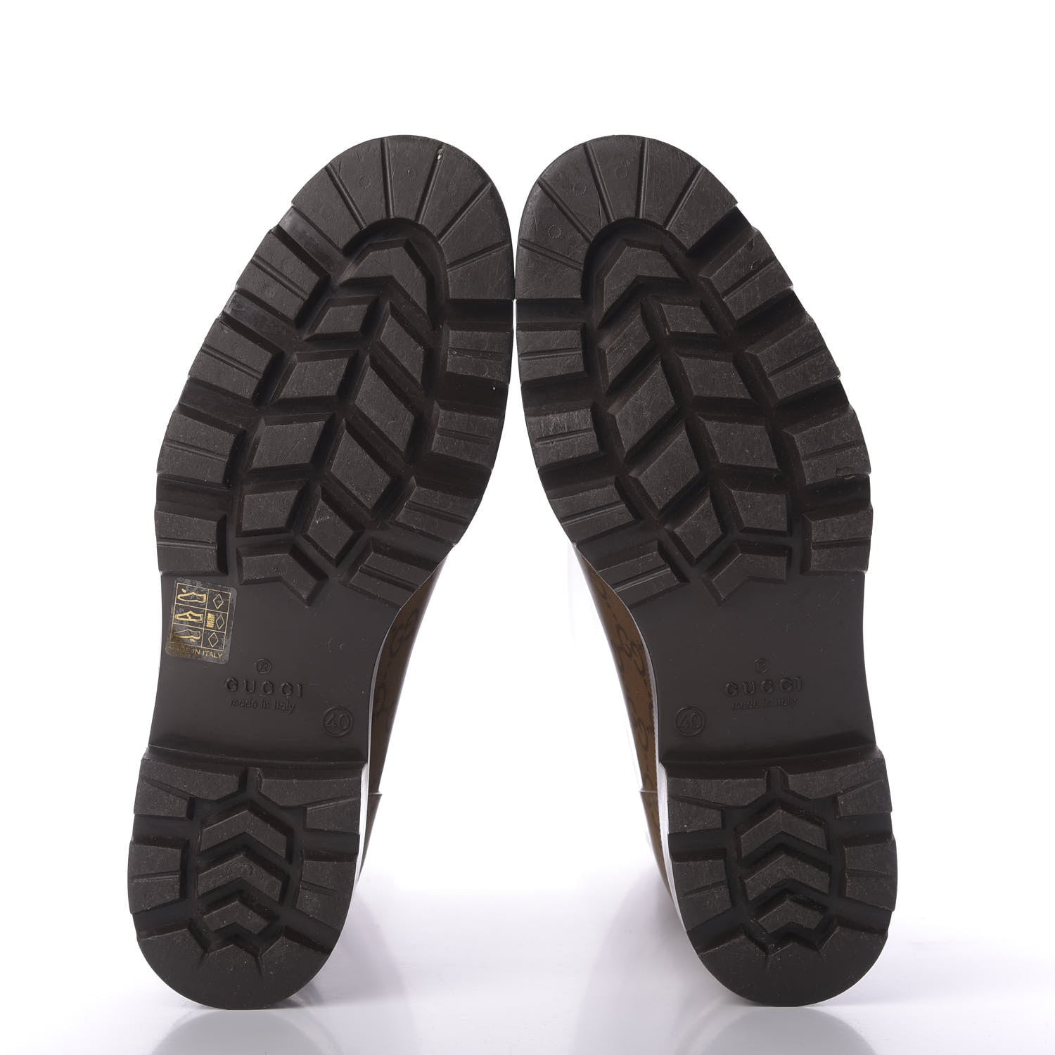 Gucci Rubber Monogram Edinburg Rain Boots 40 Transparent Cocoa 5 of 8