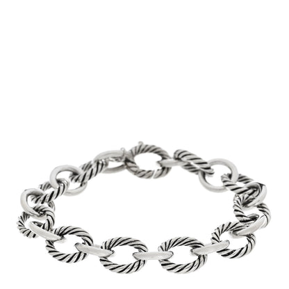 David Yurman Sterling Silver 13mm Large Oval Link Bracelet 1 of 4