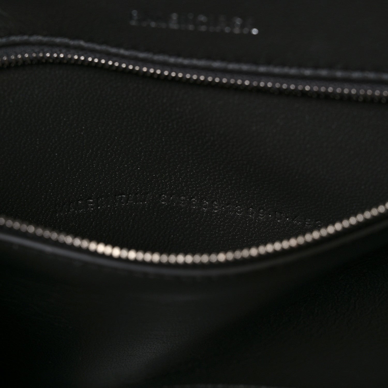 Balenciaga Shiny Calfskin Crocodile Embossed Medium Hourglass Top Handle Bag Dark Grey 7 of 10