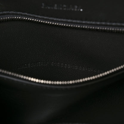 Balenciaga Shiny Calfskin Crocodile Embossed Medium Hourglass Top Handle Bag Dark Grey 7 of 10