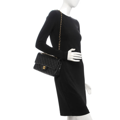 Chanel Caviar Quilted Medium Double Flap Black 2 of 8