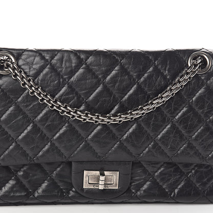 Chanel Aged Calfskin Quilted 2.55 Reissue 225 Flap Black 8 of 10