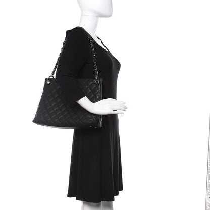 Chanel Caviar Quilted CC Shopping Tote Black 2 of 11