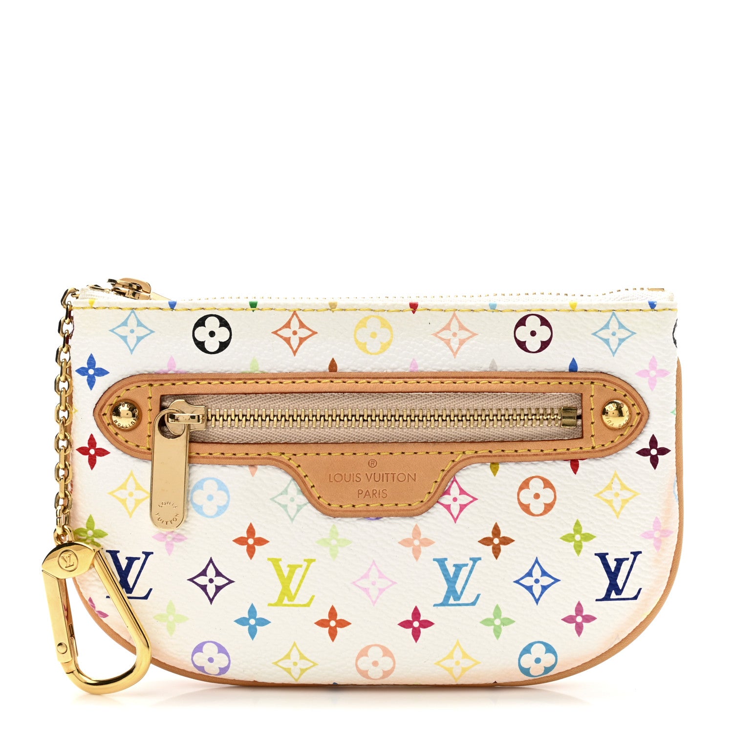 Louis Vuitton Monogram Multicolor Pochette Plate MM White 1 of 9