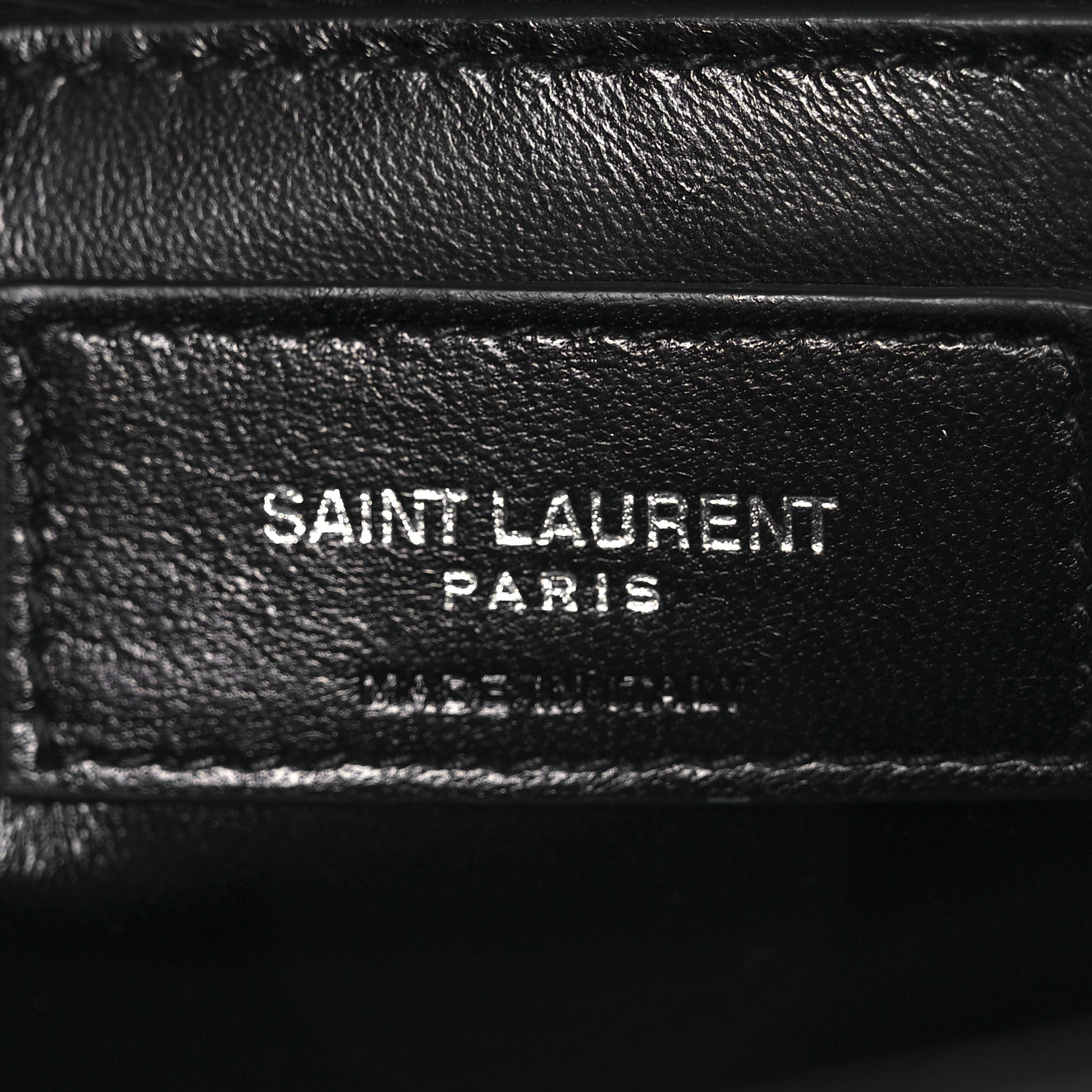 Saint Laurent Grain De Poudre Medium Classic Monogram Kate Satchel Black 6 of 12