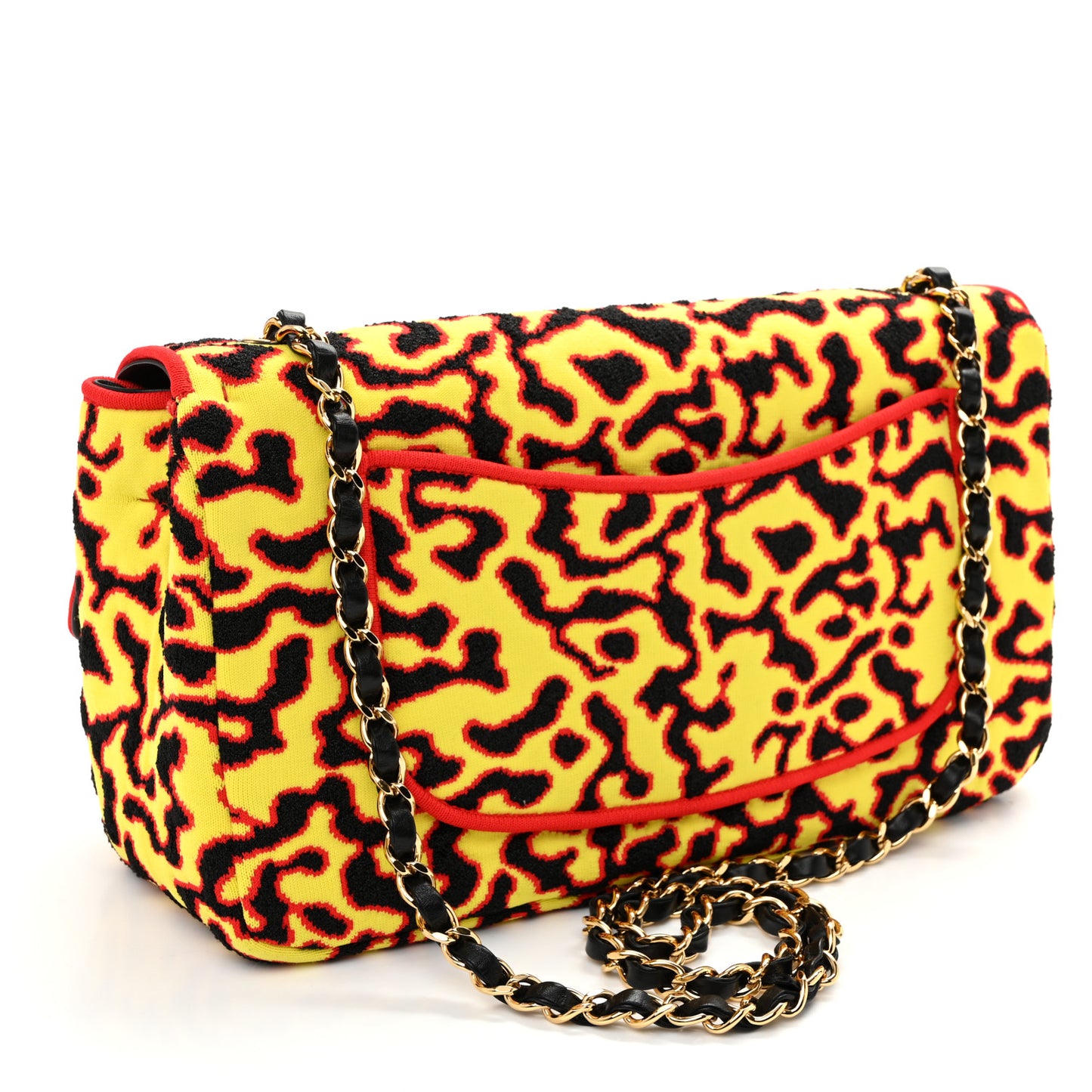 Mixed Fibers Magma Maxi Flap Yellow Black Red