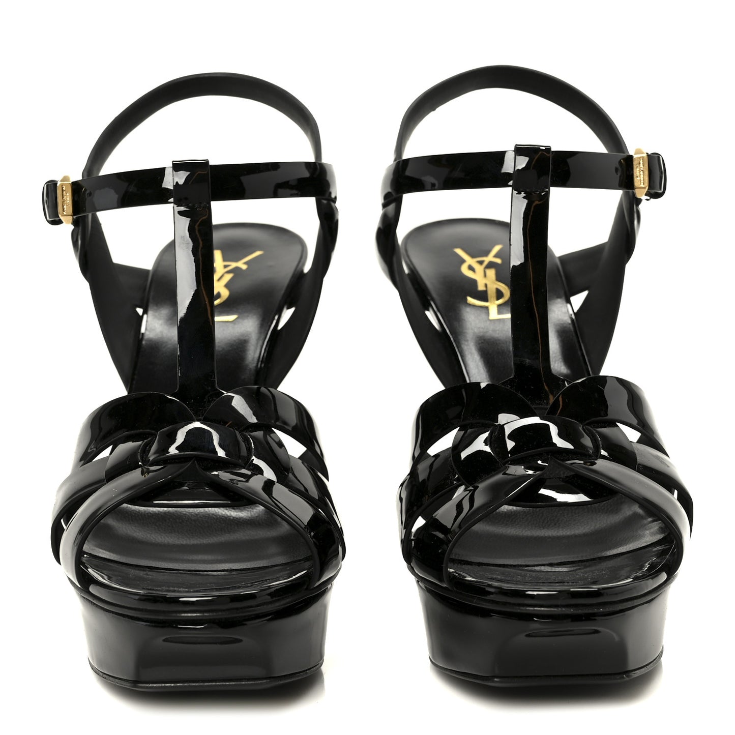 Patent Tribute 75 Platform Sandals 38.5 Black