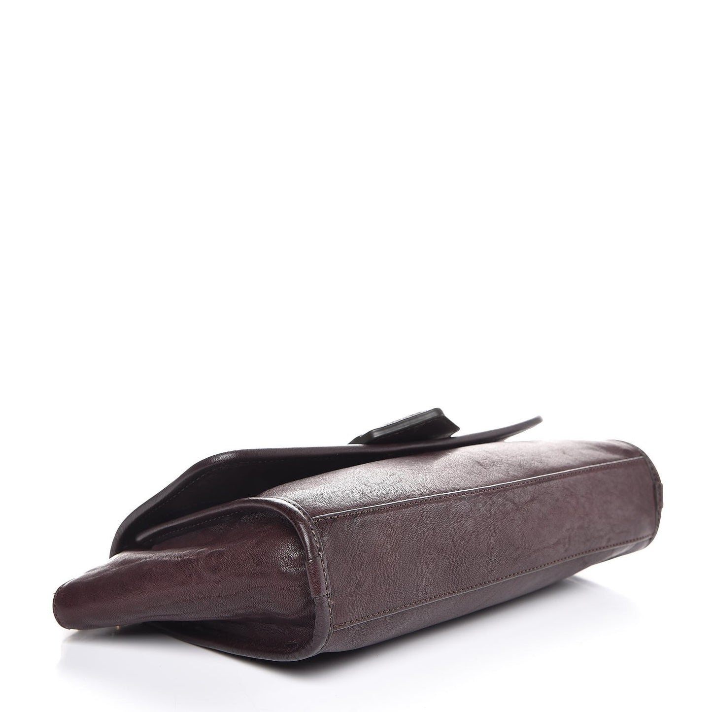 MARC by Lambskin Flap Zip Clutch Burgundy
