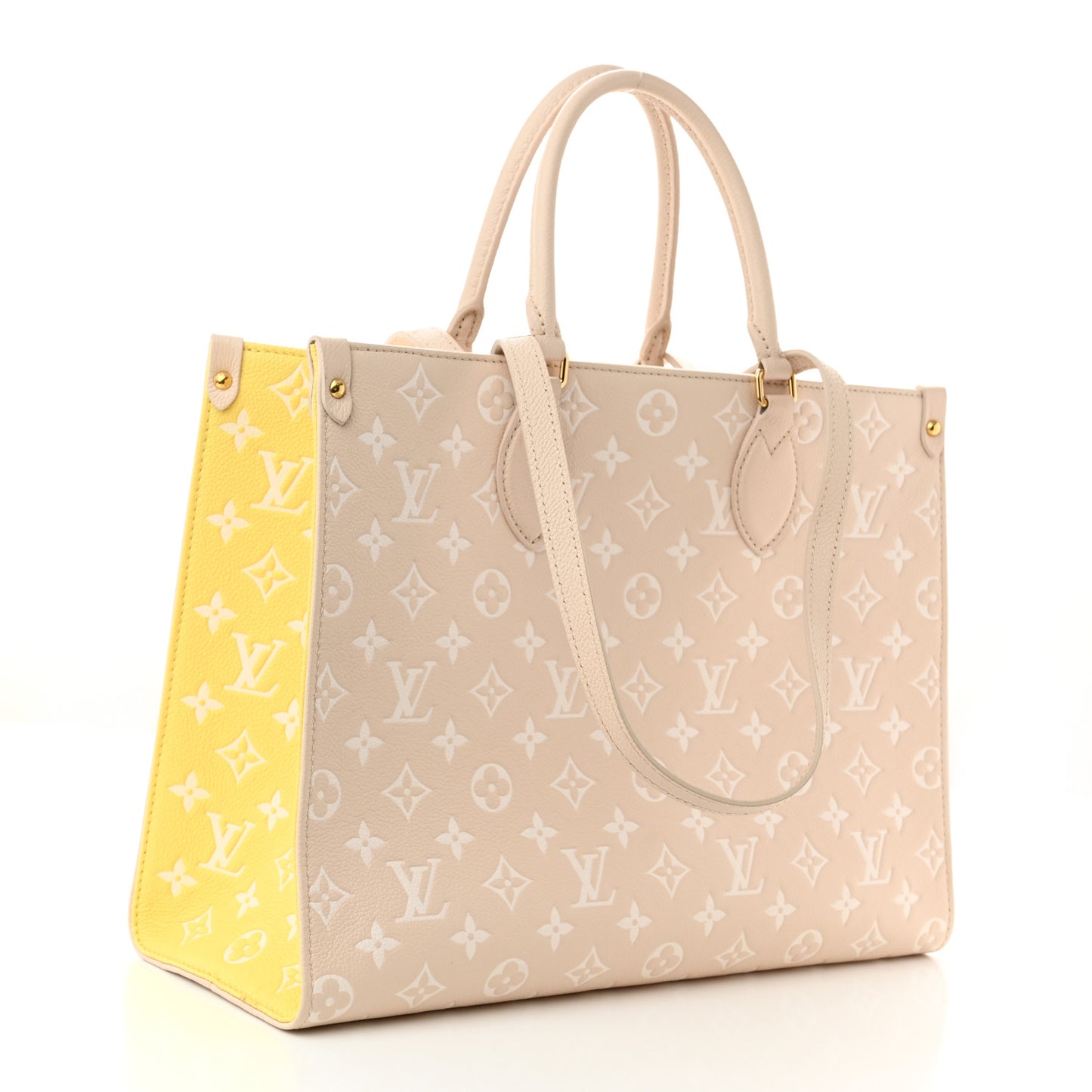 Empreinte Monogram Spring In The City Onthego MM Beige Pink Yellow