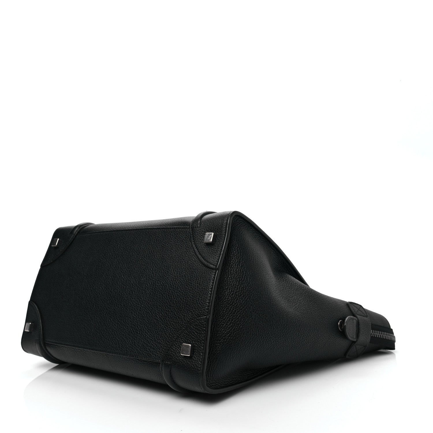 Celine Drummed Calfskin Mini Luggage Black 12 of 17