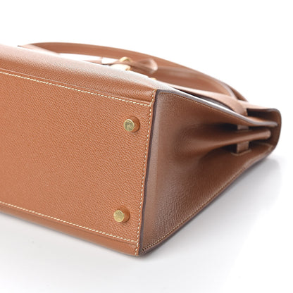 Hermes Courchevel Kelly Sellier 32 Gold 10 of 34