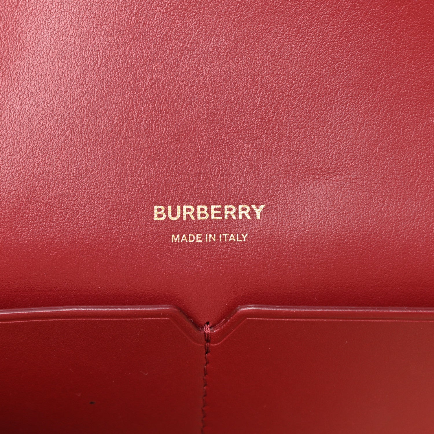 Burberry Cotton Canvas Calfskin Large Society Tote Bag Black Burgundy 5 of 8