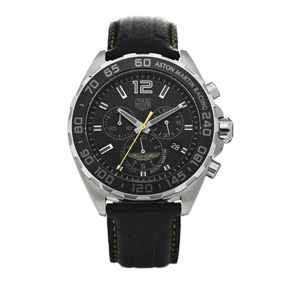 Tag Heuer Stainless Steel 43mm Formula 1 Aston Martin Quartz Watch Black CAZ101P 1 of 5