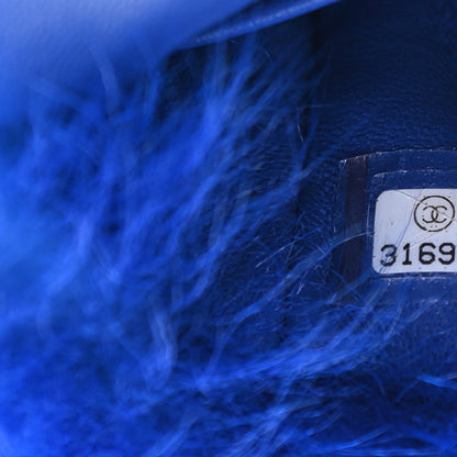 Chanel Shearling Lambskin CC Hook Card Holder Blue 8 of 9