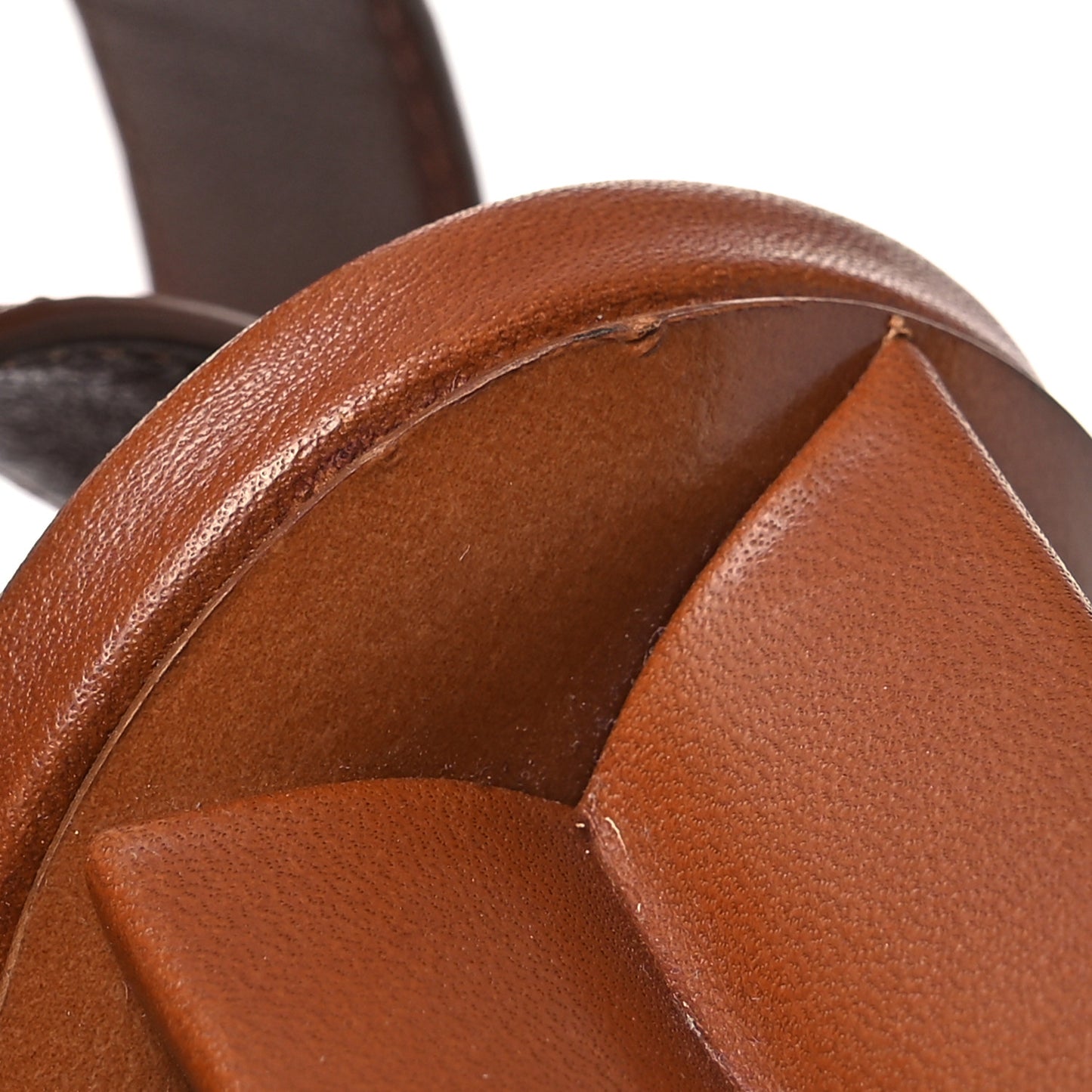 Calfskin Perforated Monogram Silhouette Sandals 35 Gold