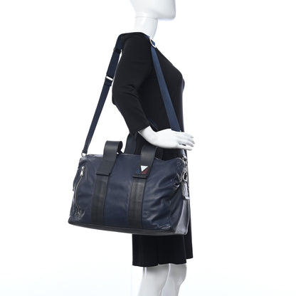 Louis Vuitton Calfskin Gaston V Start MM Navy 2 of 14