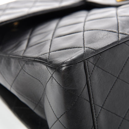 Chanel Lambskin Quilted XL Jumbo Single Flap Black 8 of 19