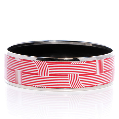Hermes Enamel Printed Circuit 24 Faubourg Wide Bracelet 62 3 of 6