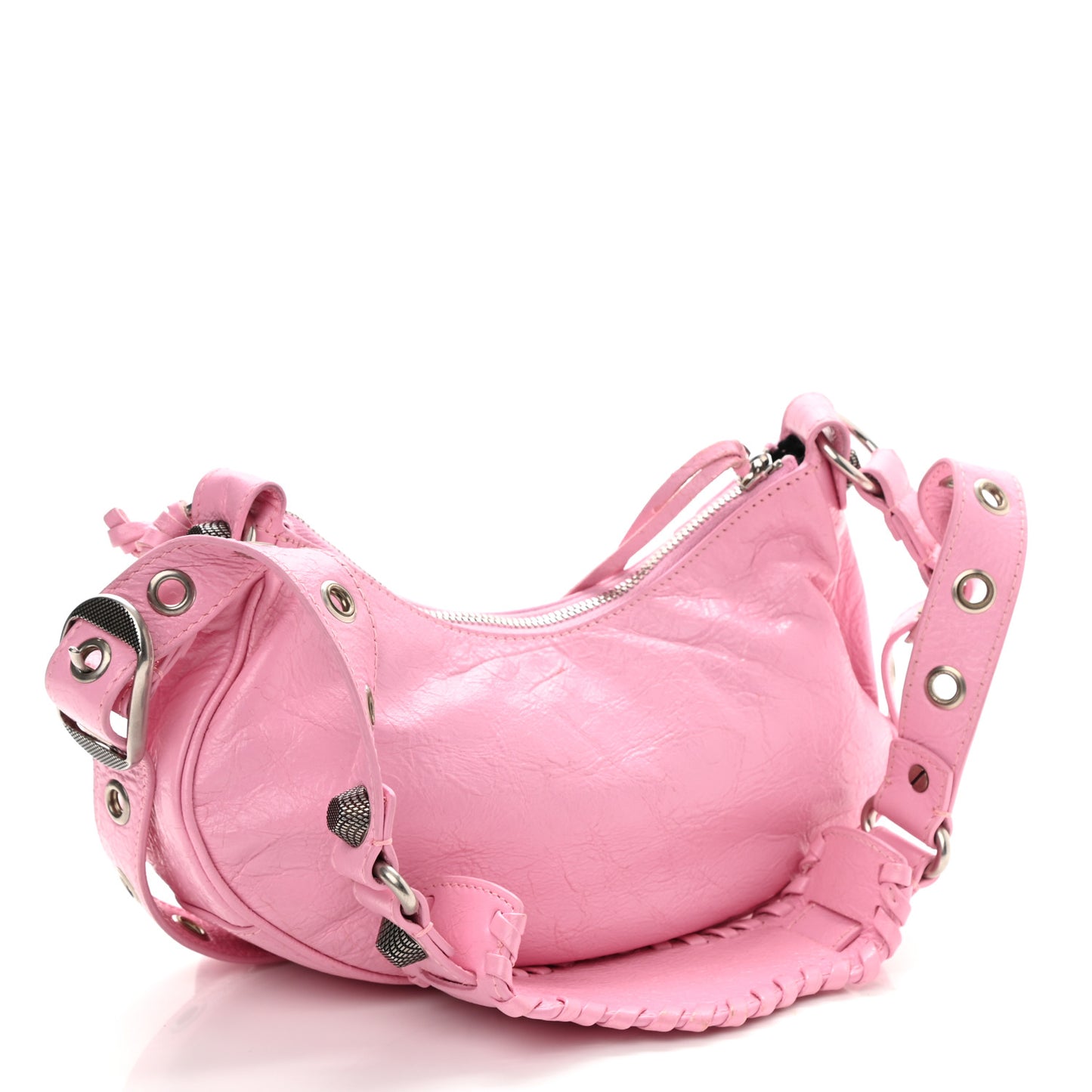 Agneau Arena Le Cagole Shoulder Bag XS Candy Pink