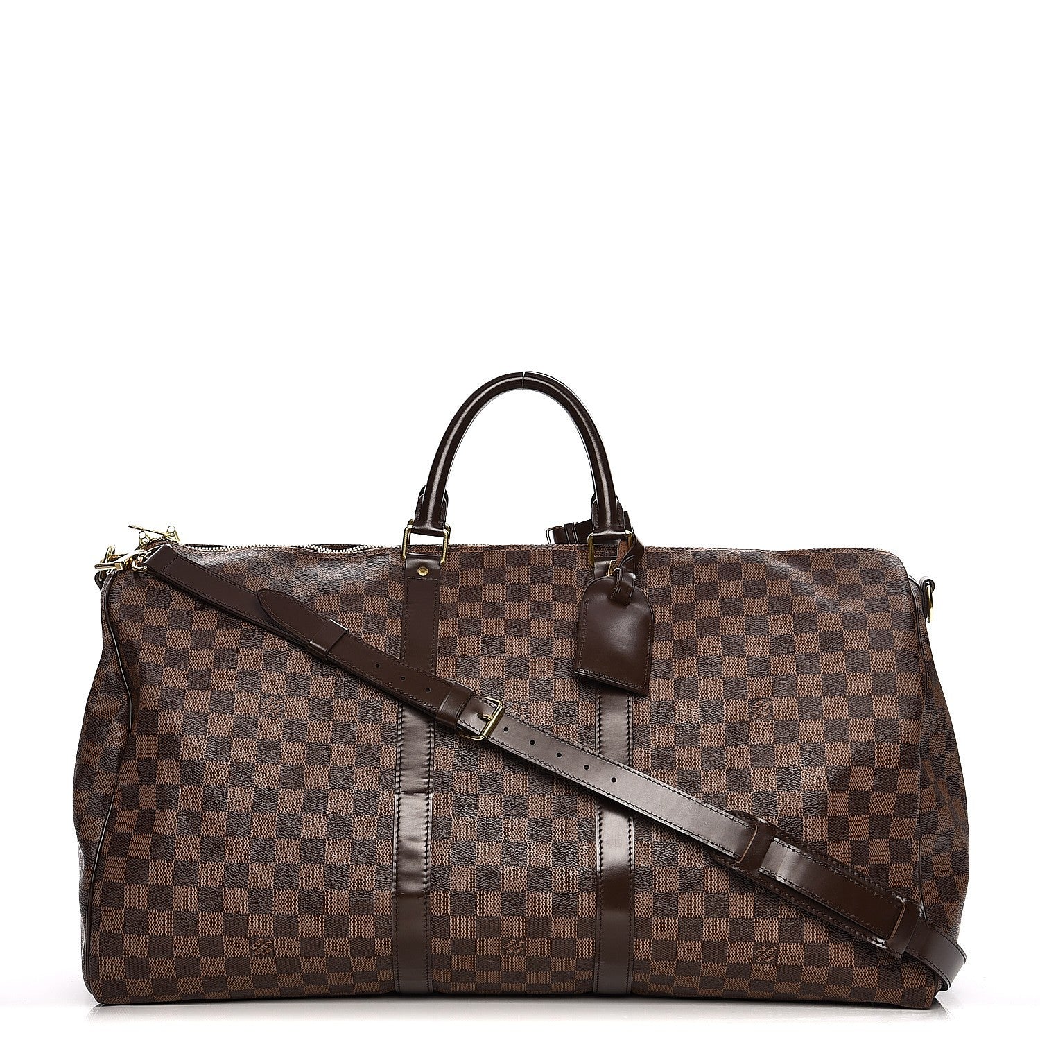Louis Vuitton Damier Ebene Keepall Bandouliere 55 1 of 17