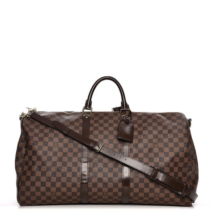 Louis Vuitton Damier Ebene Keepall Bandouliere 55 1 of 17