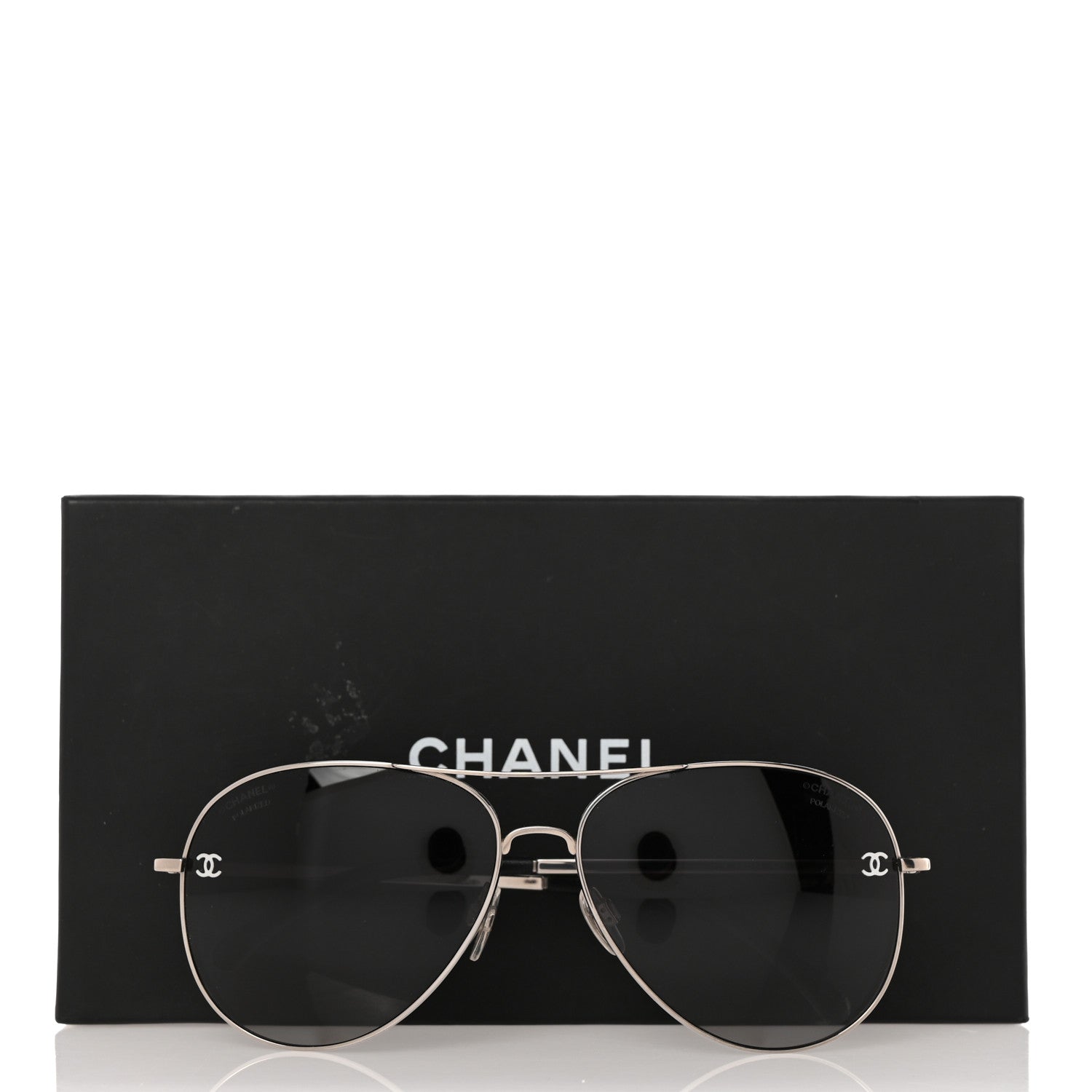 Chanel Metal Polarized Aviator Sunglasses 9 of 9