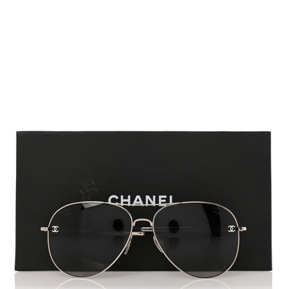 Chanel Metal Polarized Aviator Sunglasses 9 of 9