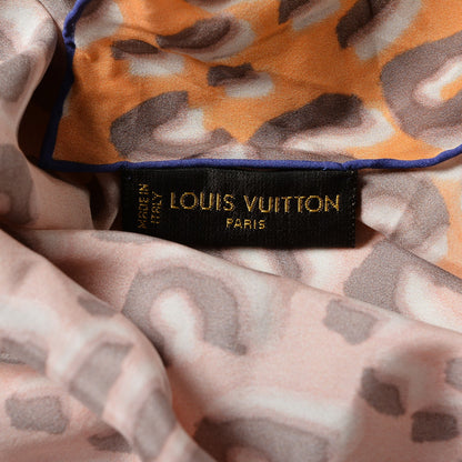 Louis Vuitton Silk Giant Leopard Square Scarf 5 of 7